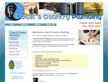 Tablet Screenshot of coastandcountryplumbing.com.au